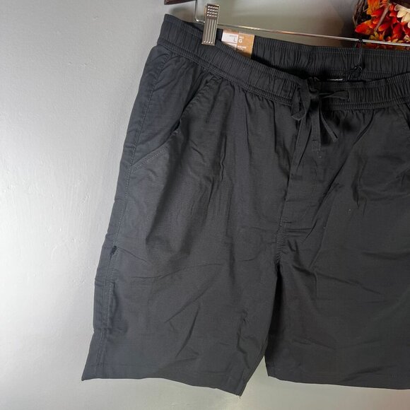 prAna Men's Double Peak E-Waist Everyday Hiking Short  LARGE/ 8"L in Charcoal - Picture 2 of 8